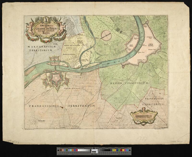 Zur Medialität des Festungsbaus gehörten nicht nur die Festungen mit ihren beeindruckenden Bollwerken selbst, sondern auch bildliche Darstellungen, die den Machtanspruch unterstrichen. Büchels Karte von 1737 verdeutlicht die raumgreifende Architektur und Konzeption der französischen Bastion.