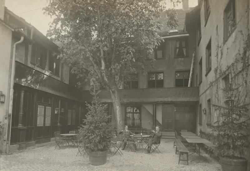 Wirtschaft zum Löwenfels ‹Breo›, 1890.