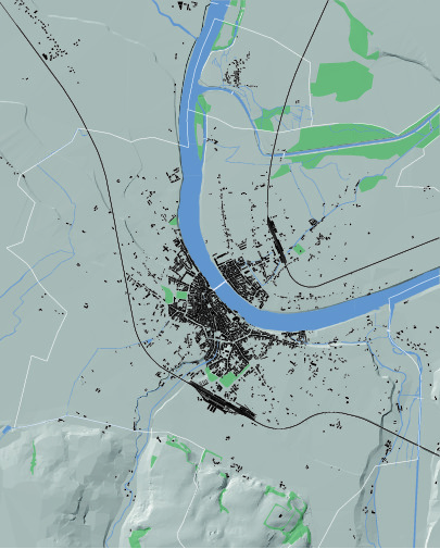 1862 konzentrierte sich die Besiedelung hauptsächlich auf das Gebiet innerhalb der Stadtmauern. Noch war Kleinhüningen im Nordosten ein eigenständiges Dorf ausserhalb der städtischen Siedlung. Vereinzelt gab es Häuser den Ausfallstrassen entlang. Auf dem Plan von 1862 lassen sich auch einige Landsitze erkennen, etwa auf dem Gebiet des späteren Gundeldingerquartiers oder unterhalb des Kleinbasler Zentrums. Als neue Phase der Stadterweiterung gilt die Zeit zwischen 1860 und 1880. Gebaut wurde nun ausserhalb der ehemaligen Stadtmauern bis hin zur neuen Eingrenzung, die von den Eisenbahnlinien vorgegeben wurde. Auf dem Plan von 1913 ist die Stadt über die Eisenbahnlinien hinausgewachsen. Parallel zur Zunahme von Wohnhäusern hatten sich auch die gewerblichen und industriellen Nutzungen ausgebreitet. Ebenso gewachsen war die städtische Infrastruktur, zu der nebst neuen Friedhöfen, Brücken oder etwa der Gasfabrik auch Grünanlagen und Parks gehörten. Bei der Grenze nach Binningen reichte der städtische Siedlungsraum bis an die Kantonsgrenze, der Übergang zur Vorortsgemeinde war ein fliessender geworden.